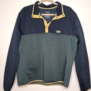 L.L.Bean Airlight Slightly Fitted Quarter Button Pullover